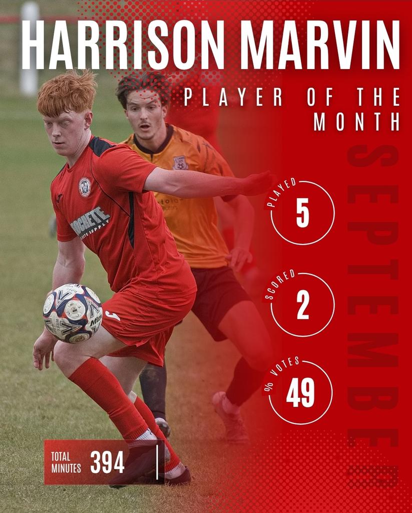 WorsbroughBFC's tweet image. Congratulations to the Briggers &quot;Player of the Month&quot; Harrison Marvin with 49% of the votes.

This young player has made such a positive impact on &amp;amp; off the field since his arrival &amp;amp; has already become a firm favourite.

Well done to Harrison &amp;amp; all the squad for a good month.
