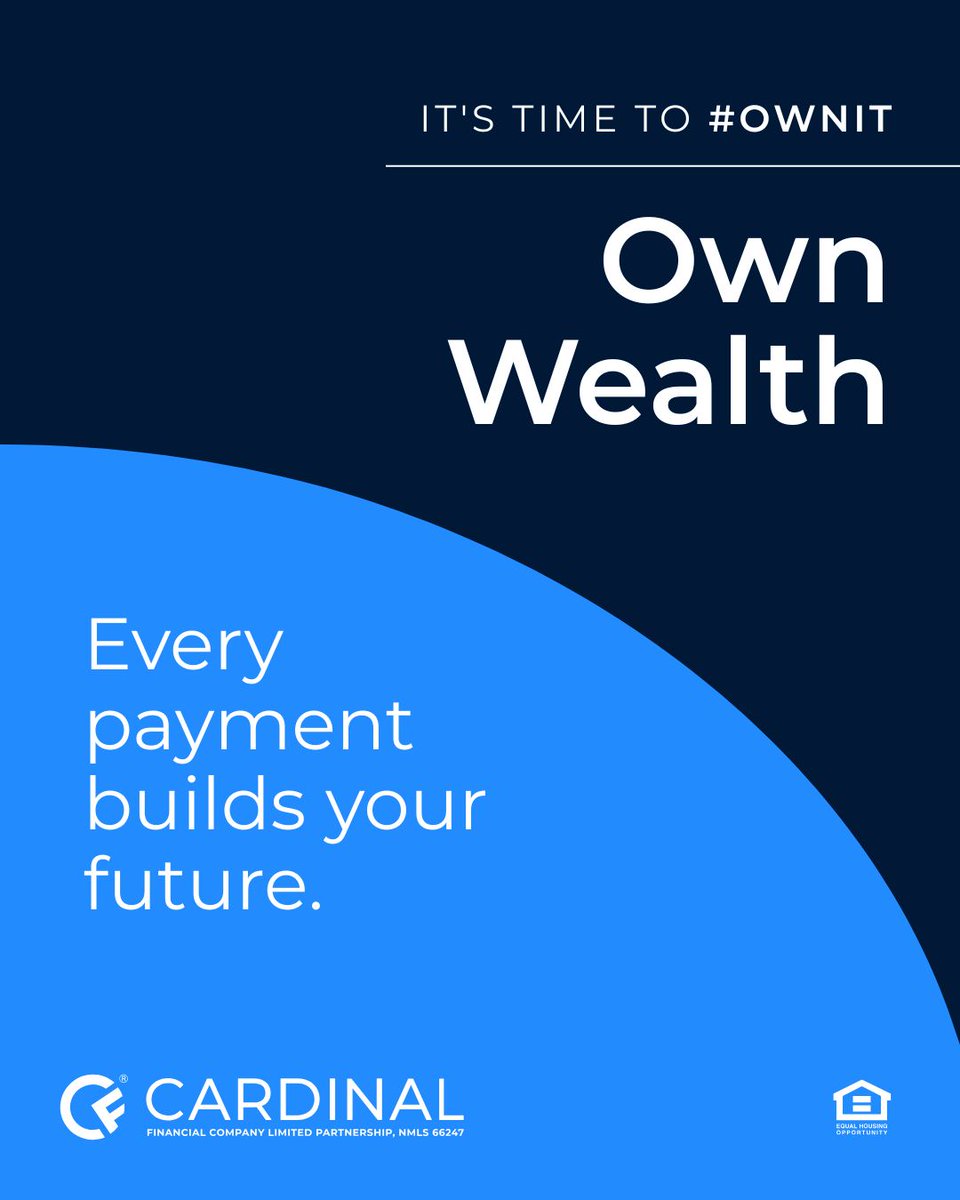 CardFinancial's tweet photo. October is #HomeownershipAwarenessMonth 🏠. It’s more than just a home—it’s stability, freedom, and equity. #OwnIt https://t.co/WGvIy3T2rC