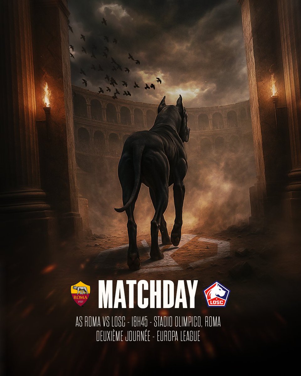 losclive's tweet image. 𝑴𝑨𝑻𝑪𝑯𝑫𝑨𝒀 🚨

Direction Rome pour affronter @OfficialASRoma en @EuropaLeague 👊🇮🇹

Coup d'envoi à 18h45 ⏳

#ASRLOSC