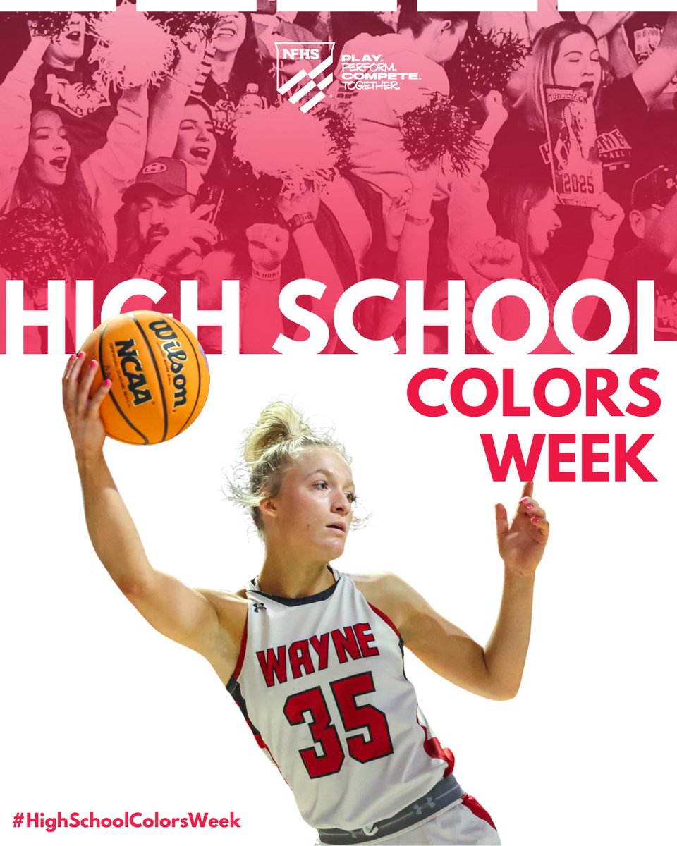 TheWVSSAC's tweet photo. TRUE school spirit is about standing together, lifting each other up, and showing pride in your
community. Tag your high school in the comments below to share the love! #HighSchoolColorsWeek https://t.co/9Qy5nYng98