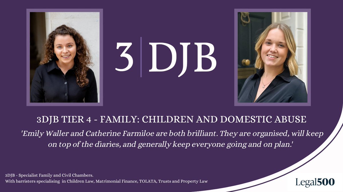 James Doble - "A big thank you to our amazing solicitors and referees for your ongoing support. We wouldn’t have these rankings without you!"