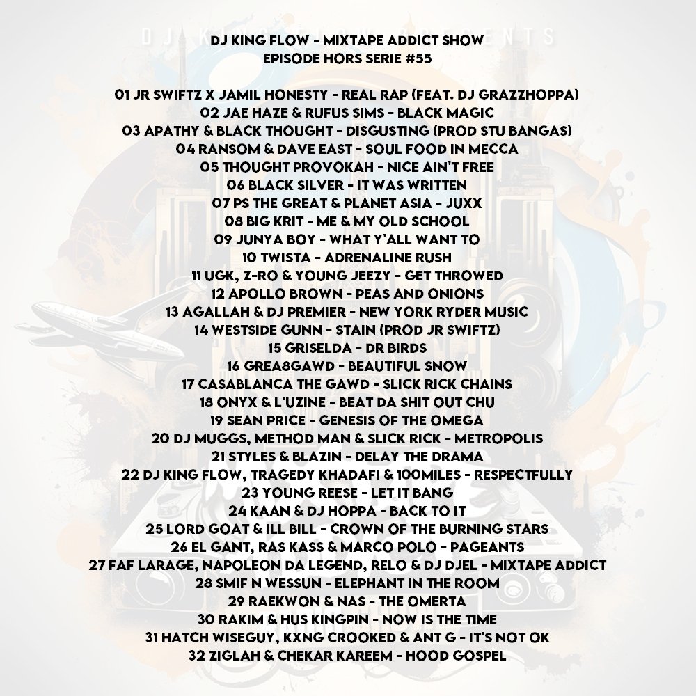 M.A.S Hors Série #55 : radiolaser.fr/podcasts/i/279… feat <a href="/jrswiftz/">Jrswiftz</a> <a href="/jAmilhOneSty/">Jamil honesty</a> <a href="/ThaRealJAEHAZE/">J-HAZE</a> <a href="/Thoughtprovokah/">Thought Provokah</a> <a href="/BlackSilverbarz/">Black Silver</a> <a href="/junyaboydallas/">Junya Boy</a> <a href="/ApolloBrown/">Apollo Brown</a> <a href="/_AgallahTheDon/">AGALLAH DON BISHOP</a> <a href="/GREA8GAWD/">GREA8GAWD</a> <a href="/Casathegawd/">Casablanca the Gawd</a> <a href="/TRAGEDYKHADAFI7/">TRAGEDYKHADAFI</a> <a href="/100MILESMUSIC/">100Miles</a> <a href="/KAANLIFEMUSIC/">K.A.A.N</a> <a href="/DJHoppa/">DJ Hoppa</a> <a href="/lordgoretex/">OFFICIAL GORE ⚡️ ZITI</a> <a href="/HATCHwiseguy/">HATCH WISEGUY</a> 💥