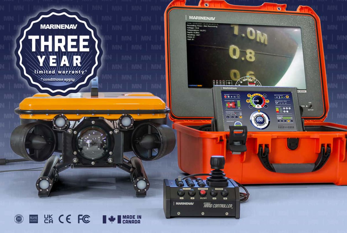 MarinenavLtd's tweet image. Canadian-designed and manufactured marine-grade computers, displays, underwater ROVs, AVM systems and Fleet Management software solutions. Mil-spec options available. All are protected by comprehensive warranties.
#defsec #NATO #milspec #marinenav #rov #computers