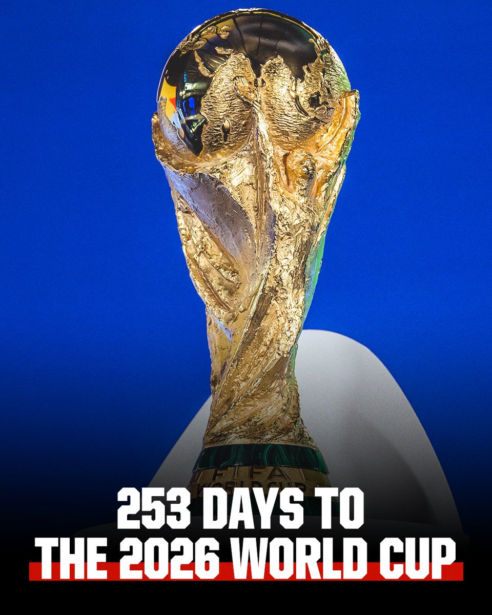 With 2026 World Cup tickets officially going on sale today, we’re at 253 days until the World Cup 👀