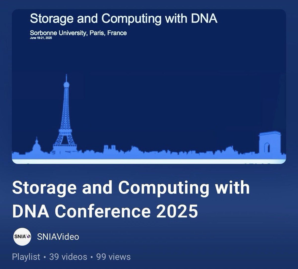 DNA Data Storage Alliance tweet media