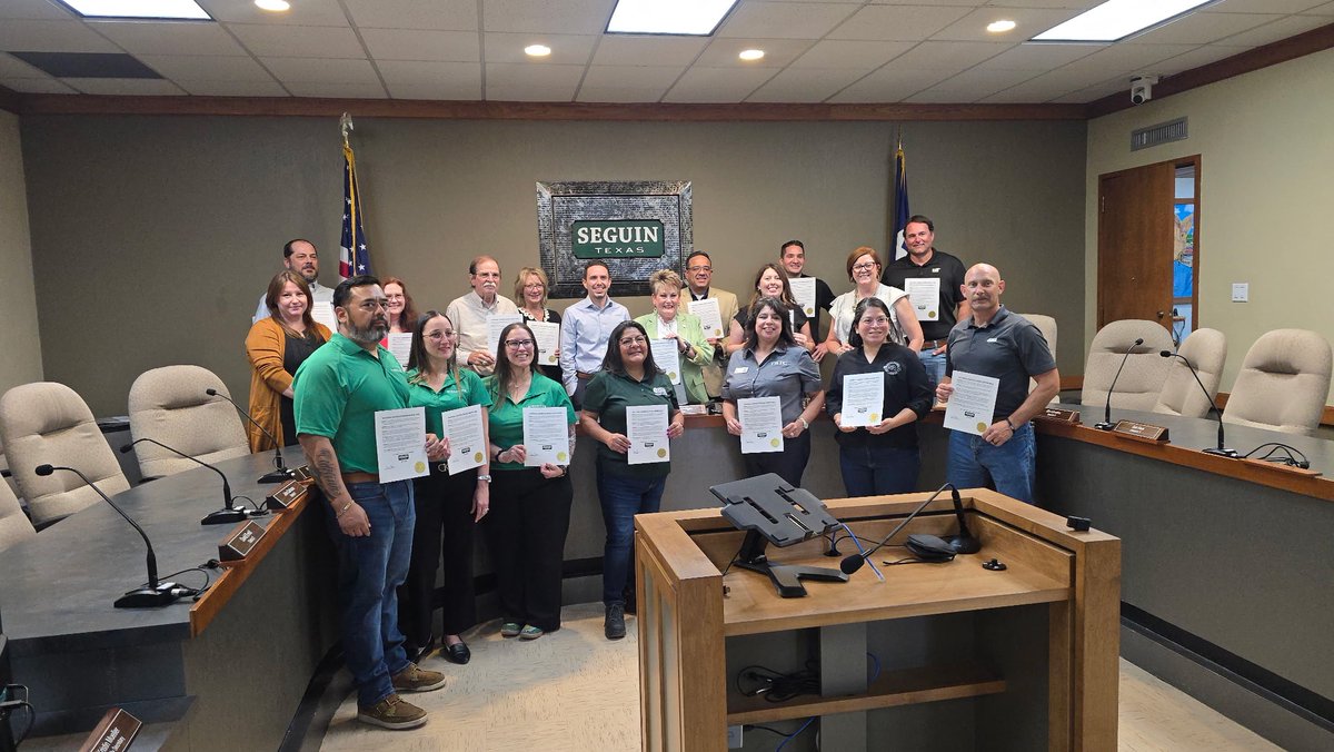 We are celebrating #Manufacturing month <a href="/SeguinCTE/">Seguin CTE</a> and proud to receive this proclamation from our beloved mayor <a href="/SeguinCityHall/">Seguin Texas</a> CTE will continue to be at the forefront of #education for Texas Public Schools <a href="/teainfo/">Texas Education Agency</a> <a href="/SeguinISD/">Seguin ISD</a> <a href="/SeguinHSTx/">Seguin High School</a>