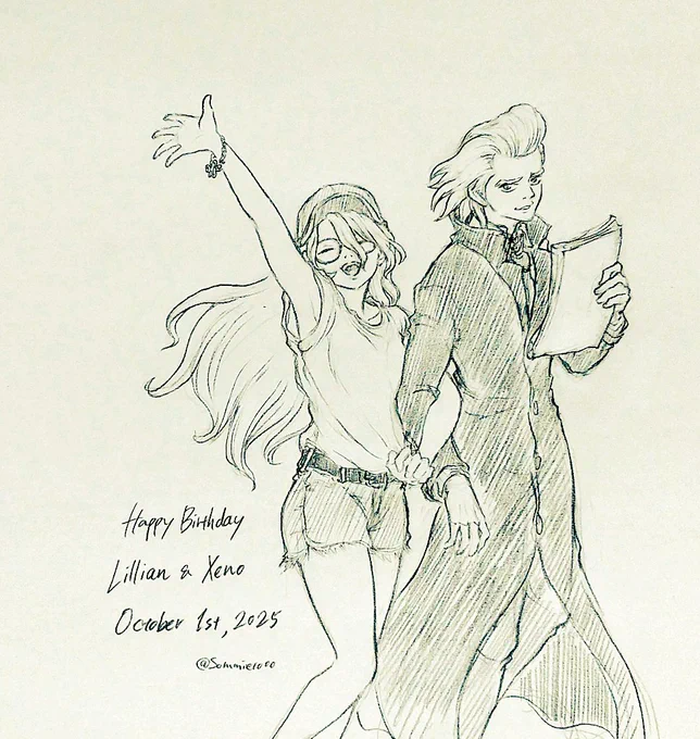 「百夜撮って～!!」

※設定はツリーにあります
#DrSTONEゼノ誕生祭2025
#DrSTONEゼノ生誕祭2025
#DrSTONEリリアン誕生祭 