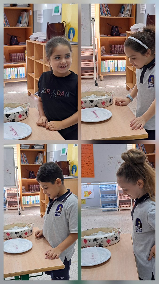 Rayane_alali's tweet image. Les CE2 explorent le profil de l’apprenant du Baccalauréat international à travers une activité simple:tremper un mouchoir dans l’eau pour questionner et réfléchir.#curiosité #PYP #ProfilDeLApprenant #ApprentissageParExpérience @LinaMajzoub1
@TawilNoor @Hhhsinfo @sashgh