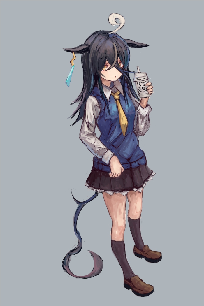 マンハッタンカフェ(ウマ娘) 「#コーヒーの日 ホットとアイス」|柳のイラスト