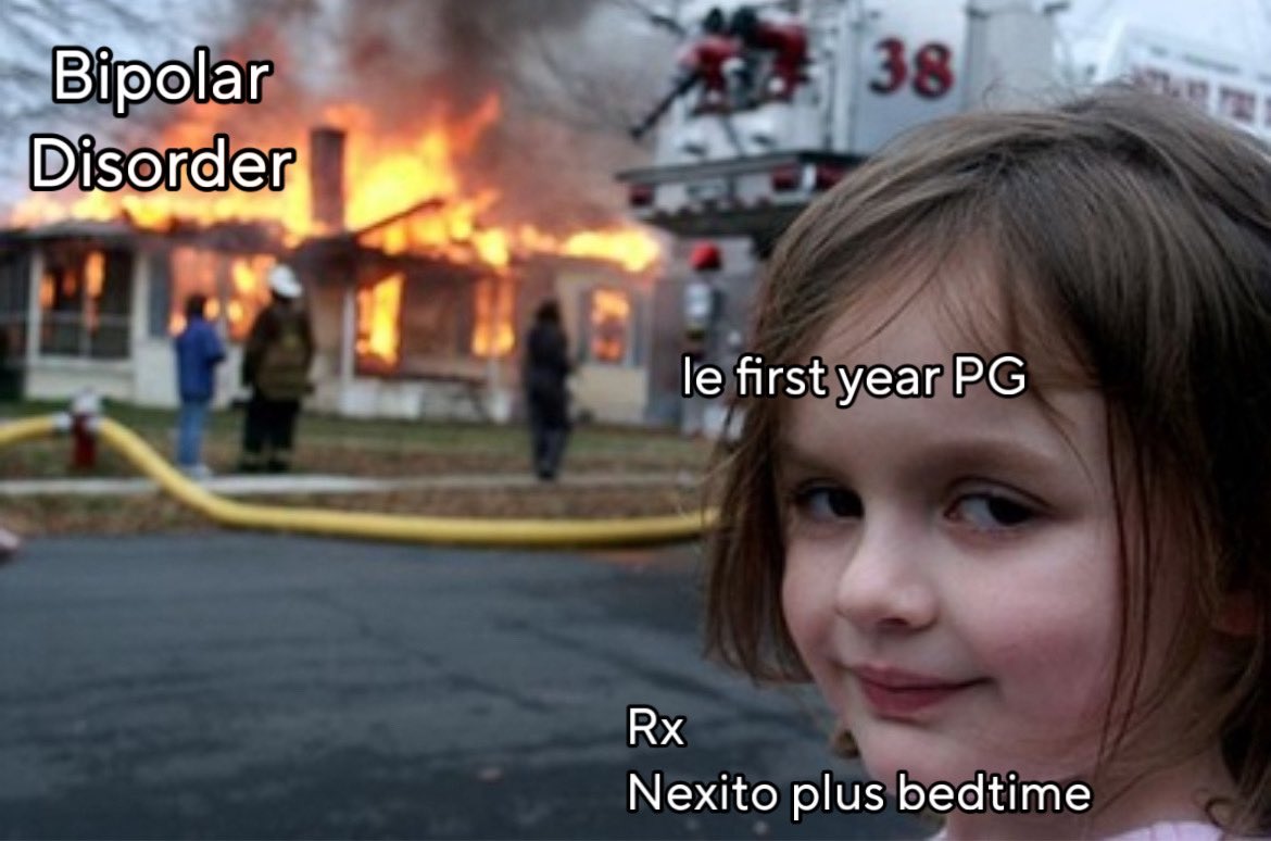 DrAayushRana's tweet image. Psychiatry meme.

#bipolardisorder #bpad #psychtwitter #medtwitter
