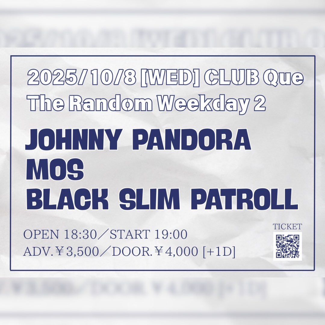 BSP_crew's tweet image. 10月BSPライブ🔥  10/8 下北沢CLUB Que 10/18 下北沢SHELTER 10/25 長野LIVE HOUSE J 10/26 大阪BRONZE  全公演詳細は画像をチェック🕶✨
🎟️ forms.gle/agHzX5DYozPNde… #BLACKSLIMPATROLL #BSP #LETTHEREBELIGHT