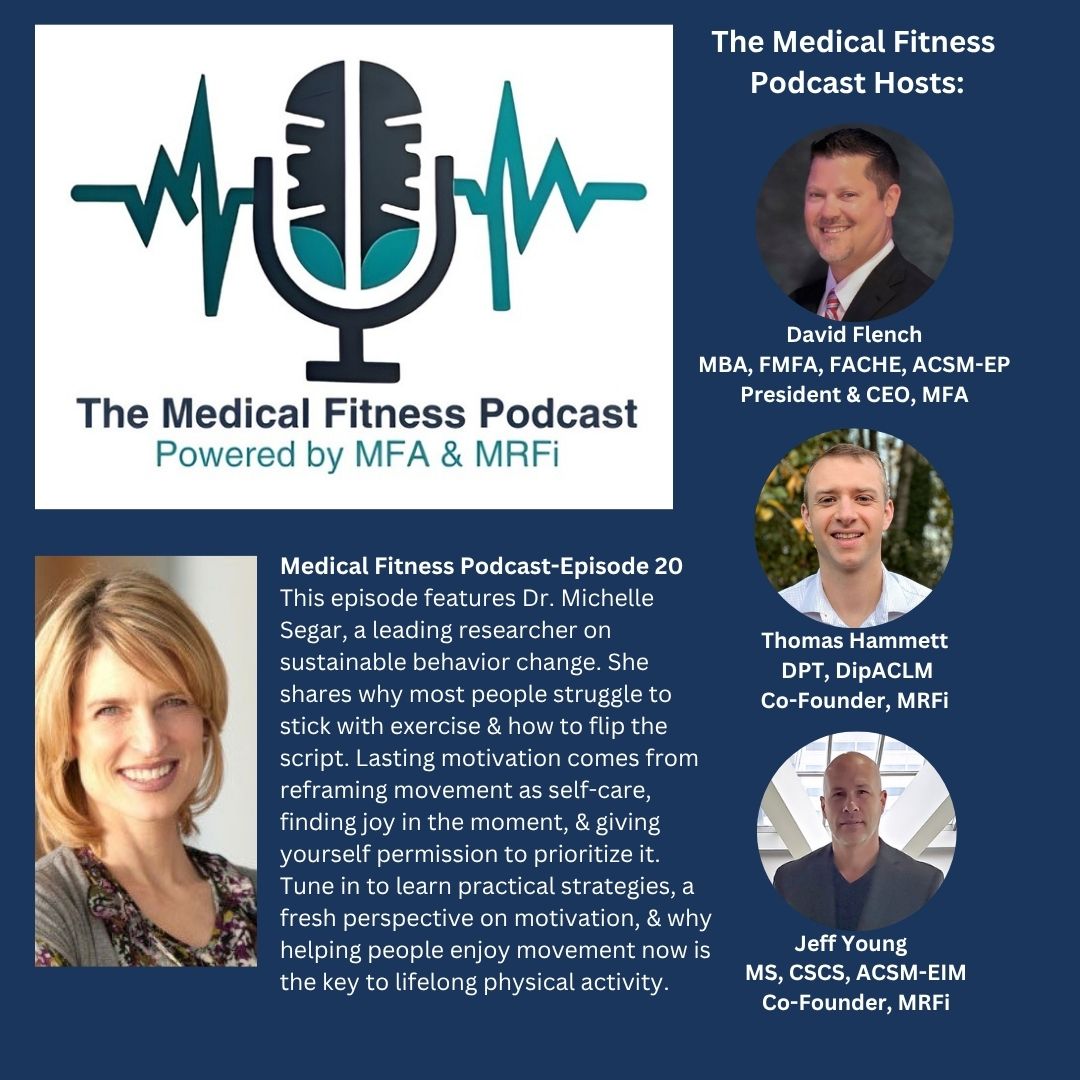 Why do so many people start exercising… but struggle to stick with it? In Episode 20 of the Medical Fitness Podcast, Dr. Michelle Segar—renowned researcher, coach, and author—shares how to reframe exercise from a chore into a gift. medicalfitness.org/medical-fitnes…