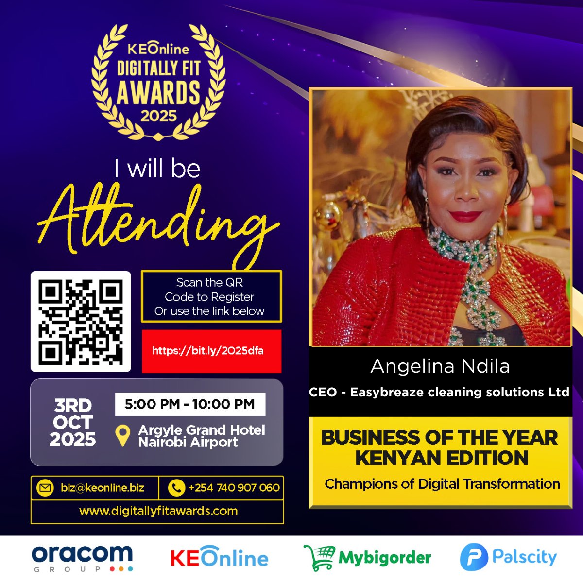 OraDMT_'s tweet photo. A night to remember. Proud to attend the  #DigitallyFitAwards . Don’t miss your chance: https://t.co/ABOXTGCTCL

#Dior #sstvi #FerdinandWaititu #JuliusMalema https://t.co/jzJeyeY4x1