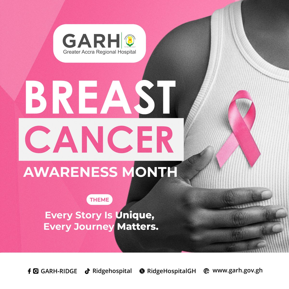 Be part of our Breast Cancer Awareness campaign this October.  
Let’s spread hope, educate, and empower.