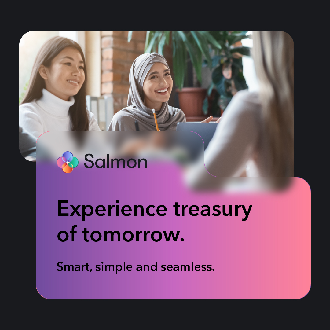SalmonSoftware's tweet photo. The treasury of tomorrow starts today.

Salmon helps finance teams simplify complexity, gain clarity and make confident decisions.

Smart, simple and seamless. Easy to learn. Effortless to use.

https://t.co/n0mmX3kMxM 

#SalmonTreasurer #TreasuryManagement #CorporateTreasury https://t.co/lcF6isuNsb