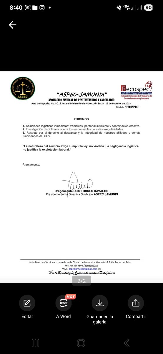 NO MAS Abusos en COJAM JAMUNDI . <a href="/AspecJam/">ASPEC JAMUNDI</a> <a href="/AspecJDSValled/">aspec valledupar</a> <a href="/DInpec/">Director General INPEC</a> <a href="/Escuela_INPEC/">Escuela Penitenciaria Nacional - EPN</a> <a href="/fecospecofi/">FECOSPEC_PRINCIPAL</a> <a href="/Wilson_Fecospec/">Wilson Ayala</a> <a href="/JenniferPedraz/">Jennifer Pedraza #100 Ahora Colombia</a>