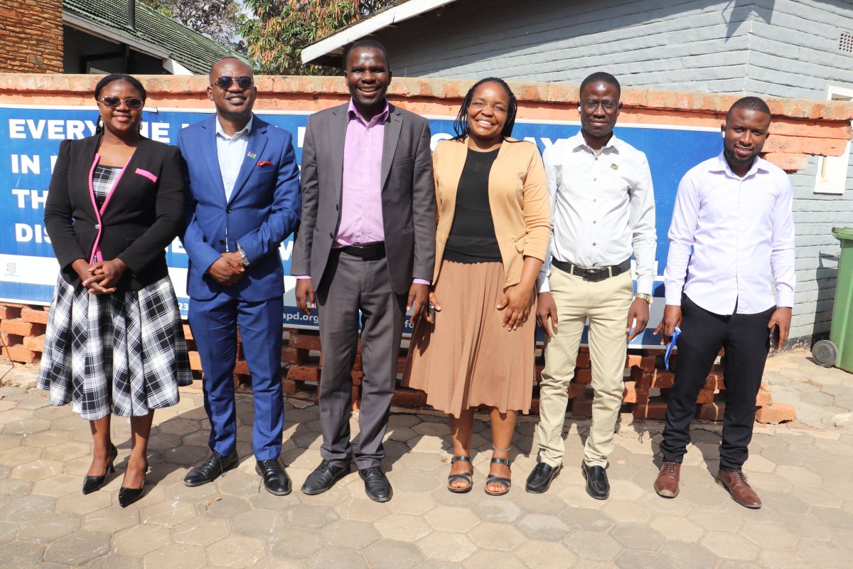 ZAPD_HQ's tweet photo. 🤝 Regional collaboration in action! 

The National Disability Council of Namibia is in Zambia learning from ZAPD’s Disability Information Management System (DIMS) to strengthen inclusion &amp; services for Persons with Disabilities. 🌍 

#RegionalPartnership https://t.co/JTVYaGRoVN