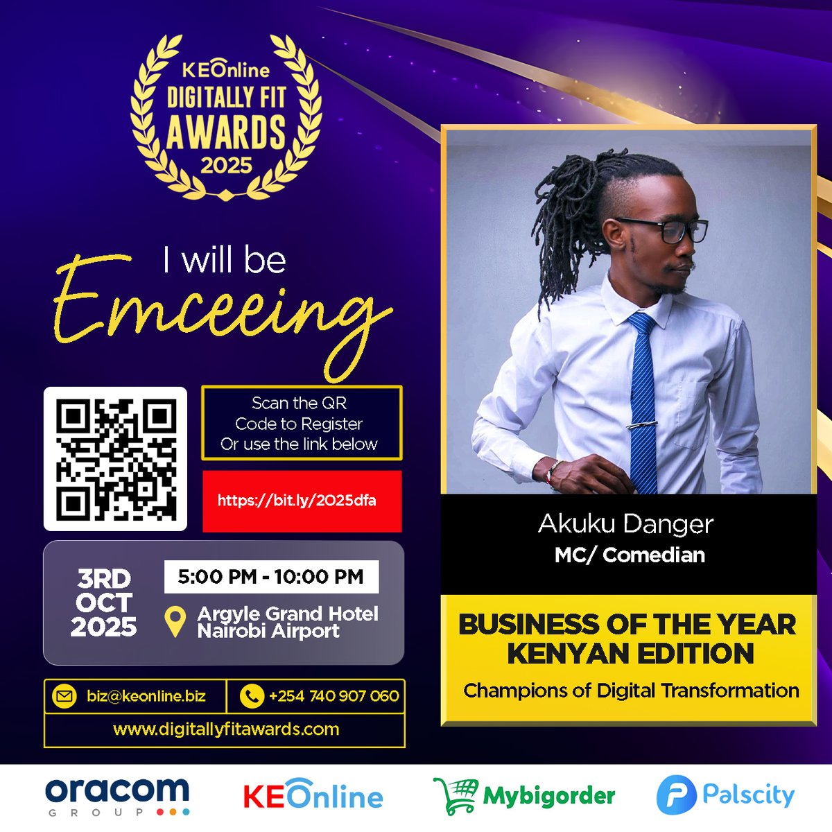 OraDMT_'s tweet photo. A night to remember. Proud to attend the  #DigitallyFitAwards . Don’t miss your chance: https://t.co/ABOXTGCTCL

#Dior #sstvi #FerdinandWaititu #JuliusMalema https://t.co/jzJeyeY4x1