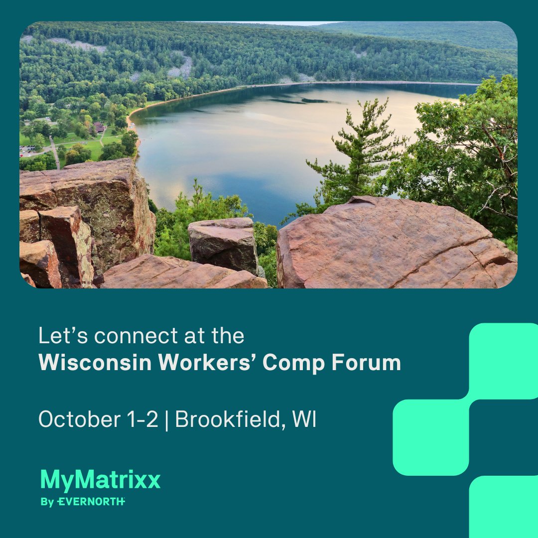 #MyMatrixxbyEvernorth experts will be in Brookfield, WI on October1-2 at the Wisconsin Workers' Compensation Forum. Connect with them to discuss solutions for FWA, paper bill management and ways to improve your #workerscomp claims strategy.