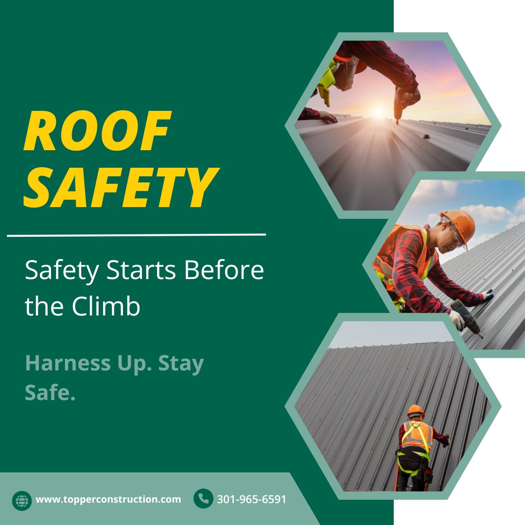 TopperConstruc's tweet image. Roofing safety tip of the season:

Always inspect harnesses for wear and tear before starting the job. One check could prevent a fall.

🔗 topperconstruction.com/roofing/what-i…

#TopperRoofing #RoofingExpe...