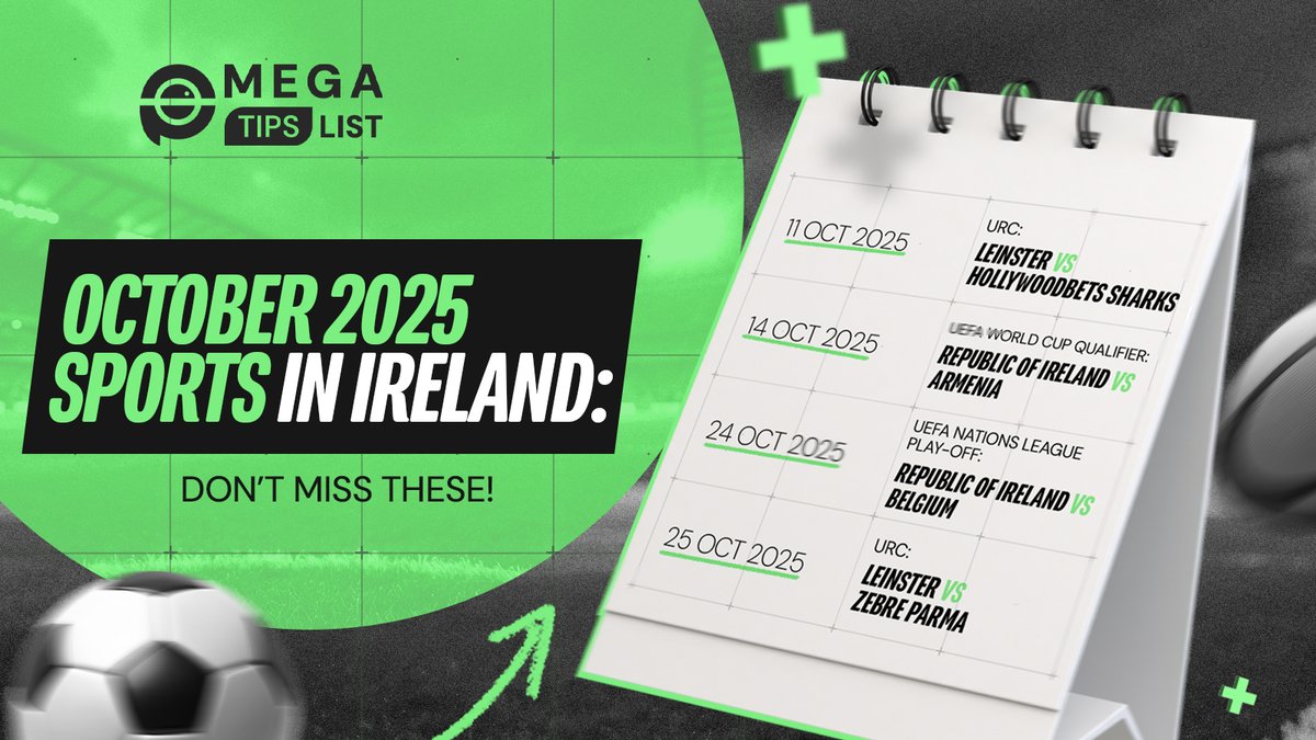 megatipslist's tweet image. Big month for Irish sport 🇮🇪
💬 Reply if you’ll be at one of these events. Which one’s top of your list?

#sports #SportsNews #UEFA #URC #ireland