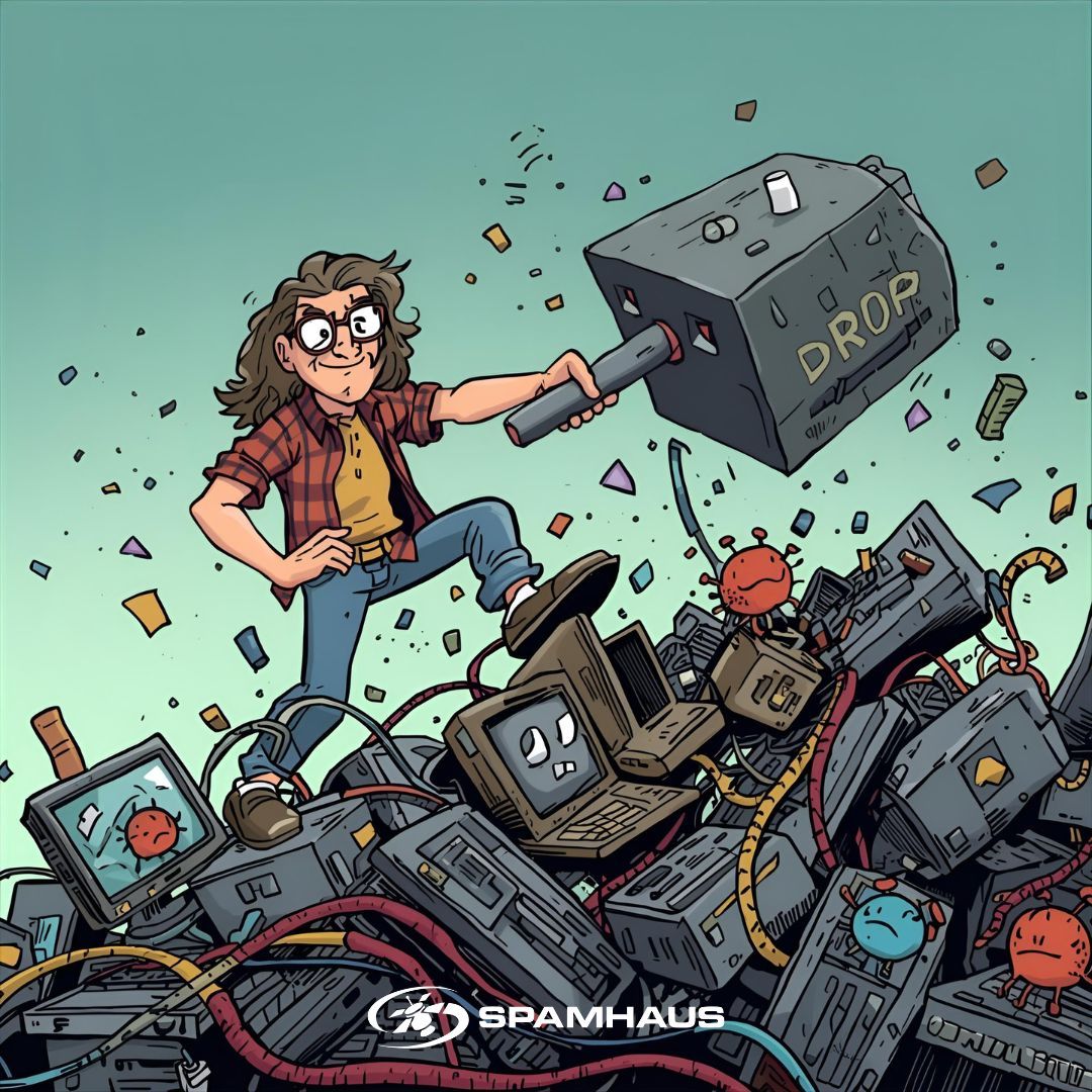 ❗When it comes to the worst of the worst IP traffic, don’t just block it — DROP it. Here are the latest DROP listings from Spamhaus ⬇️ ⬇️ 

👉 SBL686881 - check.spamhaus.org/results?query=… 
👉 SBL687132 - check.spamhaus.org/results?query=…  
👉 SBL687109 - check.spamhaus.org/results?query=… 
👉 SBL686921 -