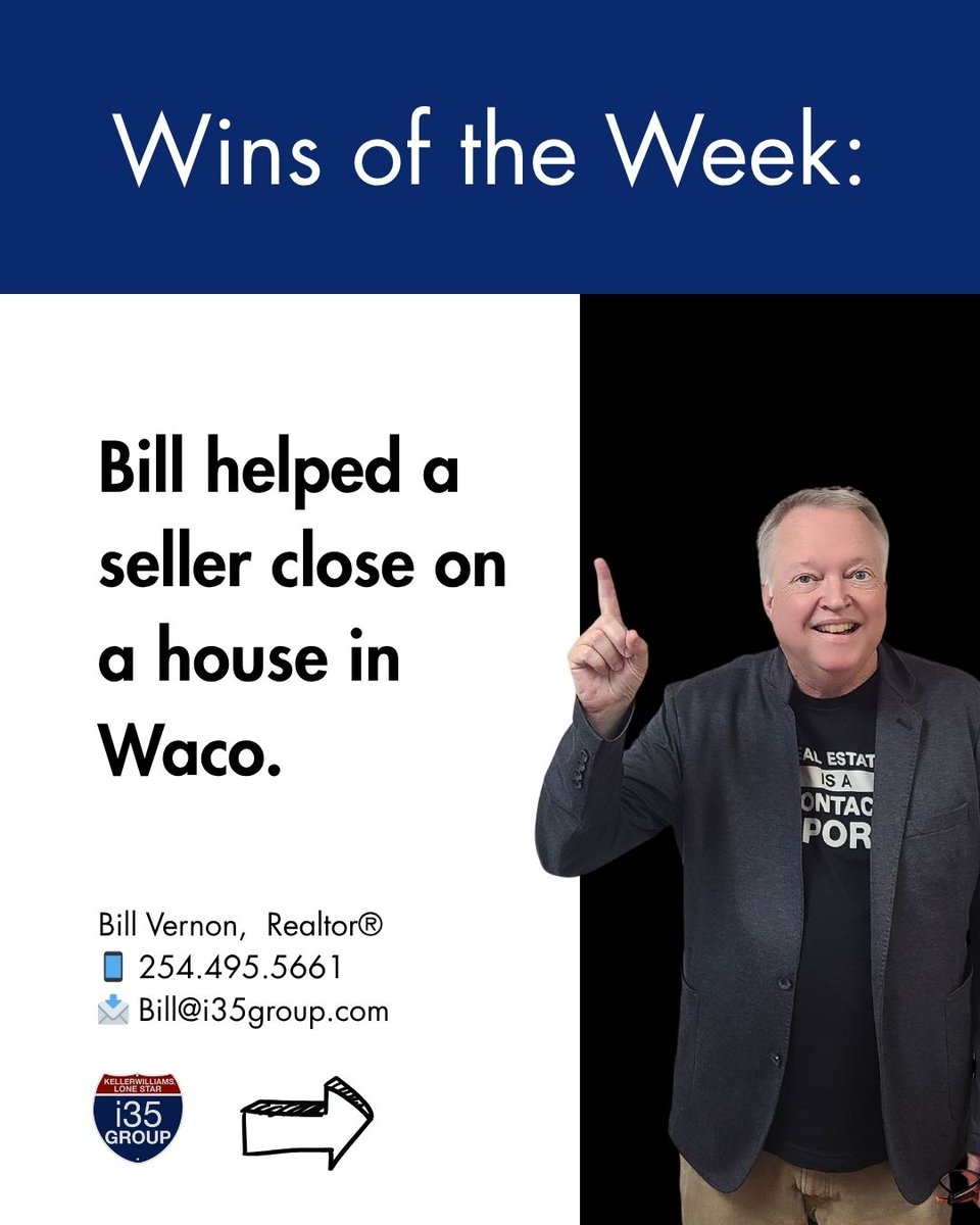 i35Group's tweet photo. 📲 Ready to start your real estate journey? Call the team that knows Central Texas best.

Bill Vernon | 254.495.5661 | bill@i35group.com

Rachel Leslie | 254.226.5889 | rachel@i35group.com

Kati Bennett | 512.285.7724 | kati@i35group.com

#i35group #realestatewins https://t.co/P0KzjBxQrm