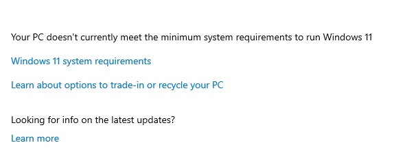 pbaraka's tweet photo. Hey @Microsoft, calling Windows 11 "green" while making perfectly good machines obsolete is hypocrisy. My Intel Core i9 11th gen runs flawlessly, yet you block the upgrade from Windows 10. Forcing waste, not sustainability. This is unethical. https://t.co/xJZQCmnWbf