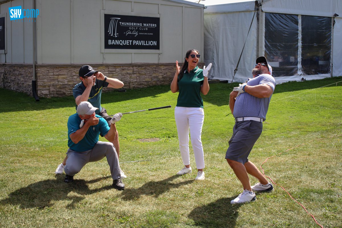 skycompIT's tweet photo. What an amazing day with even more amazing people! ๐
A special shout-out to The Warthogs, our champions for the 4th year in a row (impressive, right?!). ๐
โMost Creative Group Photoโ award goes to the Lancaster Chown & Welch LLP team๐
#golf #charity #skycomp https://t.co/gXVgQiEYPp