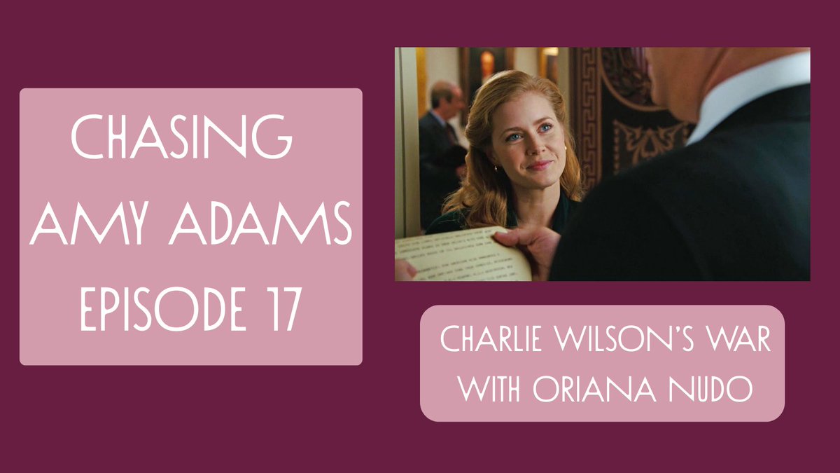 Today we’re talking about the 2007 biographical dramedy Charlie Wilson’s War with special guest Oriana Nudo. 

Plus: how streaming ruined sleepover culture, nature documentaries lying to you, and the thrill of ponytail acting.

🎧: podcasts.apple.com/nz/podcast/cha…