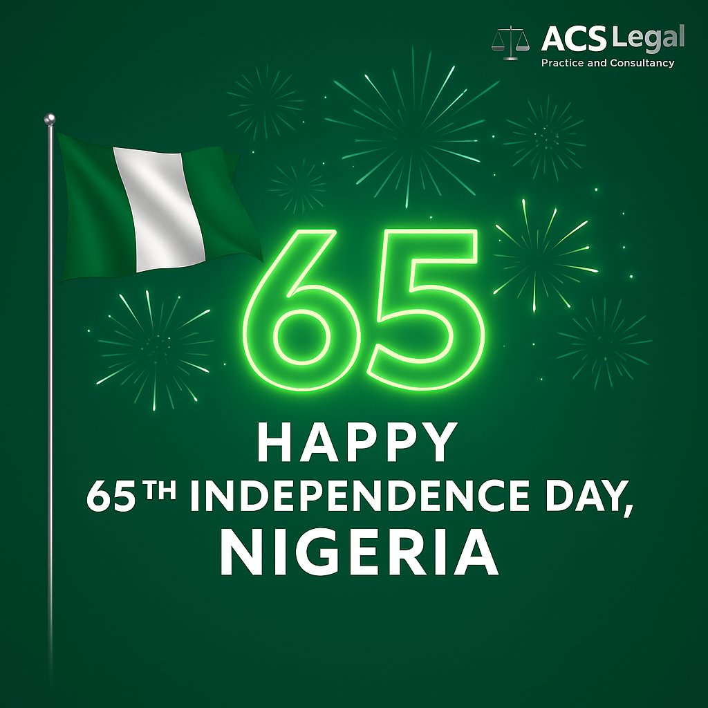 ACSNigeria's tweet photo. 65 years of independence. 65 years of resilience. 65 years of the Nigerian spirit that refuses to break.
Happy 65th Independence Day, Nigeria! 🇳🇬 https://t.co/KeoRsLm9at