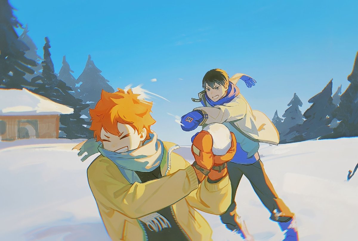 AoiairAzure's tweet photo. #kagehina 这版弱对比的也喜欢，也发一下好了！ https://t.co/Qo7js4MIkv