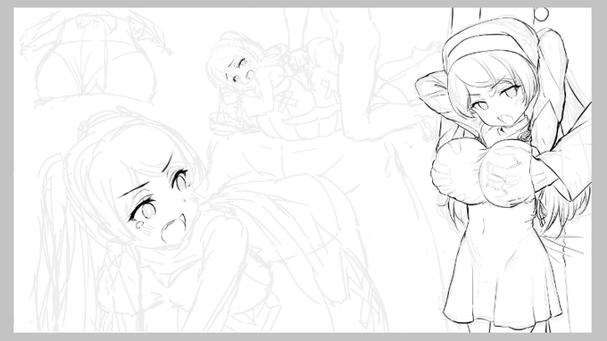 ちっちゃくて大きなカブ描いてる。 