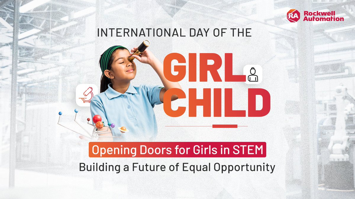 On the International Day of the Girl Child, Rockwell Automation celebrates the power of STEM to open doors, expand horizons and create a brighter future for every girl.

#DayOfTheGirlChild #STEM