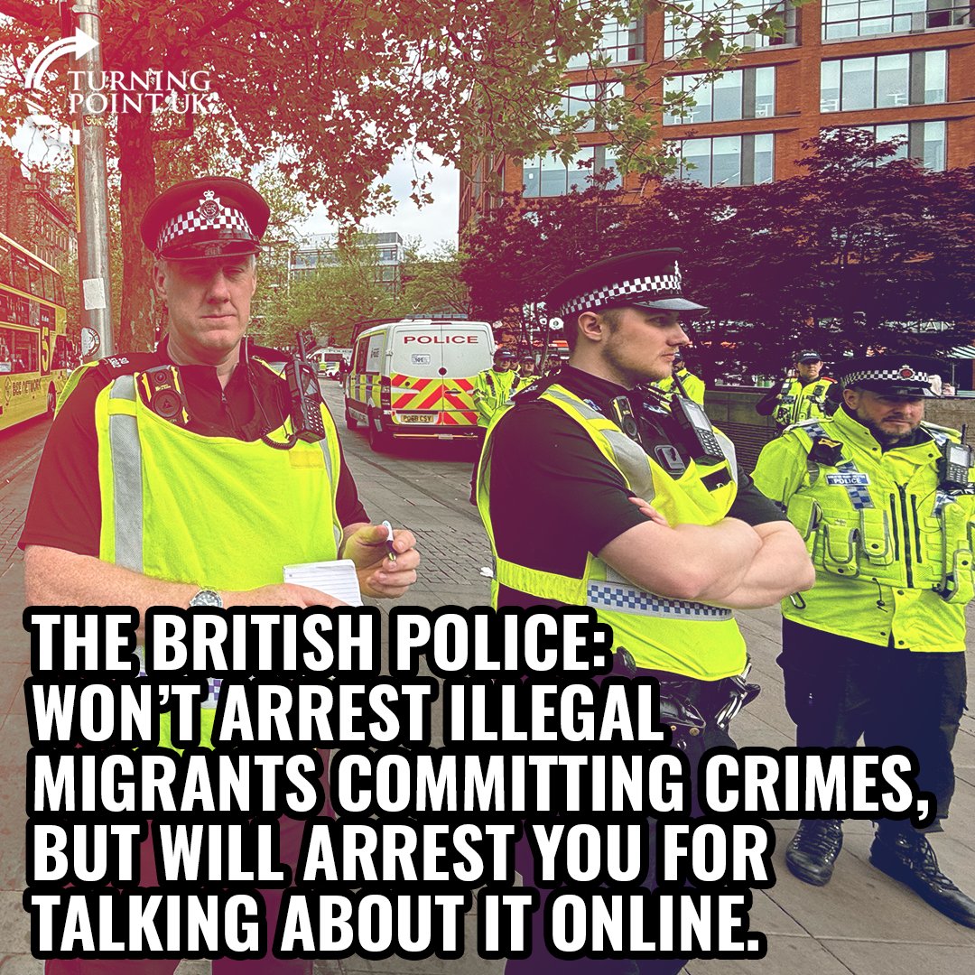 TPointUK's tweet image. The police are not on the side of the British people.