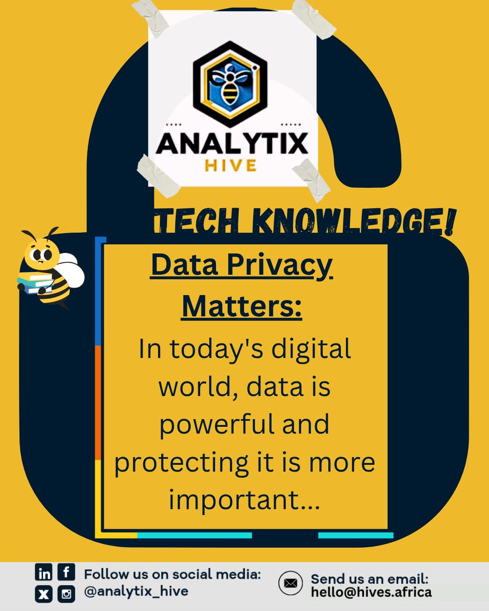 Analytix_Hive's tweet image. Data is powerful — but privacy matters more.
Every click = a digital footprint.
Analytics without ethics = meaningless.

👉 Are companies doing enough to protect user data?
#TechWednesday #AnalytixHive #DigitalID #fypシviral #independenceday2025