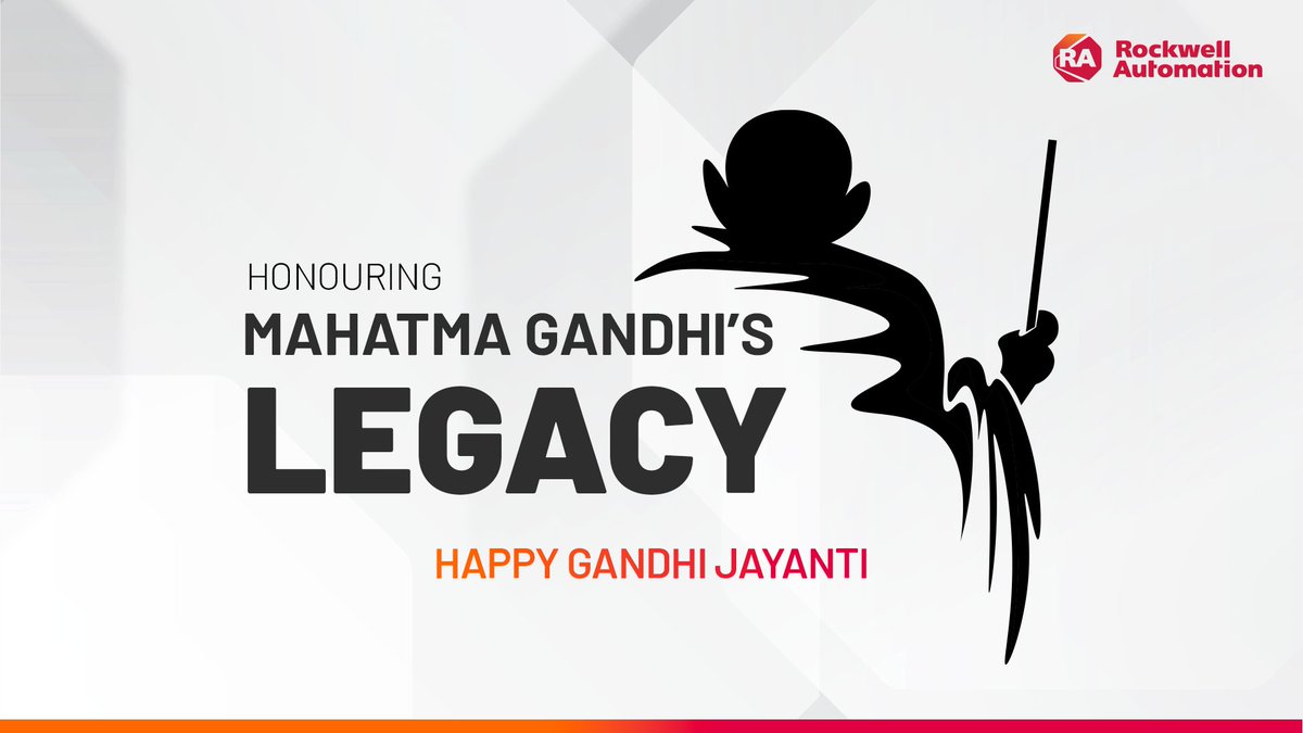 This #GandhiJayanti, Rockwell Automation joins the nation in honoring Mahatma Gandhi’s enduring values of truth, self - reliance and integrity, celebrating the spirit that shapes India’s journey to progress.
