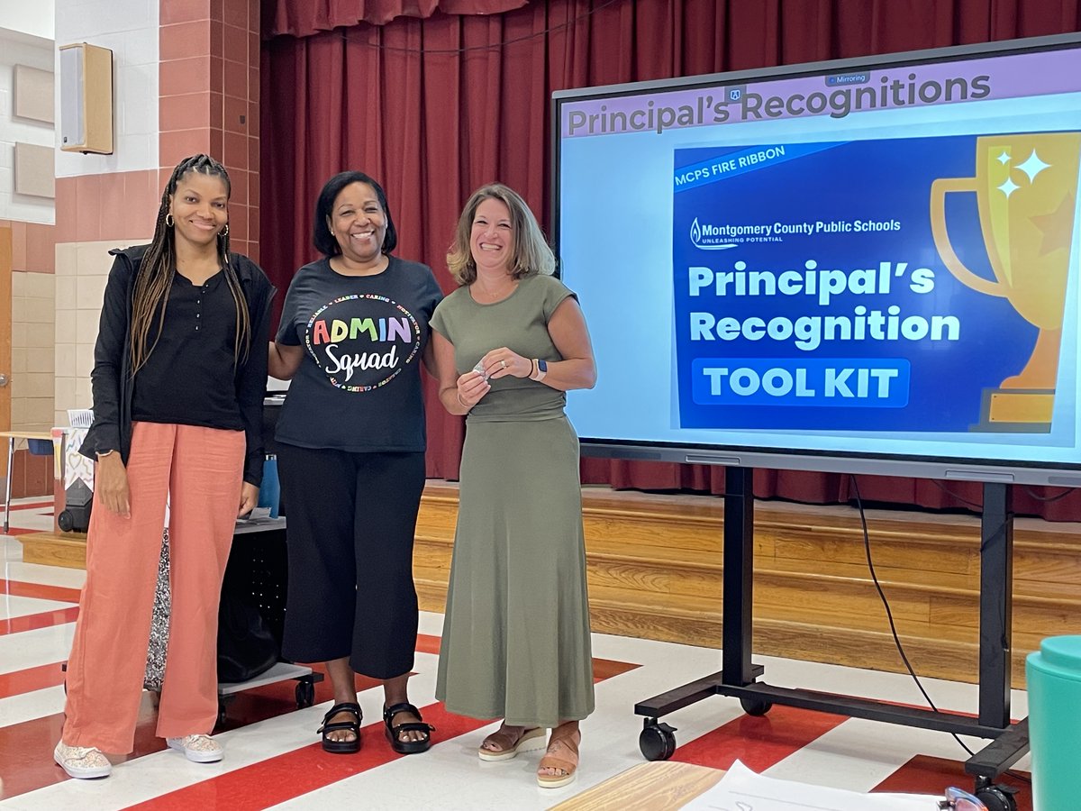 MCPS's tweet photo. October is #NationalPrincipalsMonth 🎉 

Meet Stacey Brown, principal of Page Elementary School for 11 years and with MCPS for 31. 

Read Stacey’s Q&amp;A to learn more about what inspires her: https://t.co/9YPqkUlKPp

#MCPSFutureReady https://t.co/UnWE6pQ32N