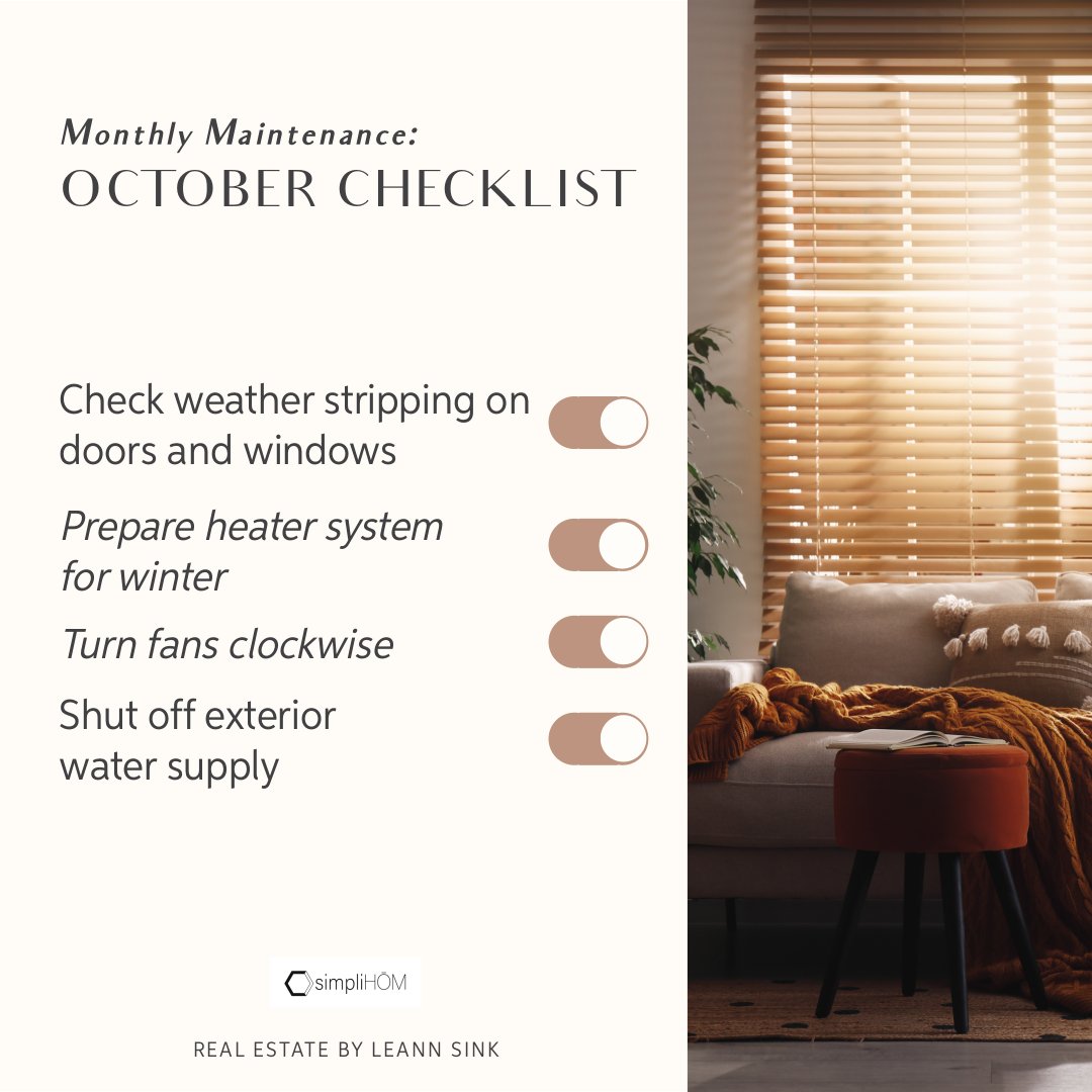 realestateLeAnn's tweet image. Here are some commonly overlooked home maintenance tips. What are other items on your list to do this month? #homeownertip #homemaintenance #homechecklist