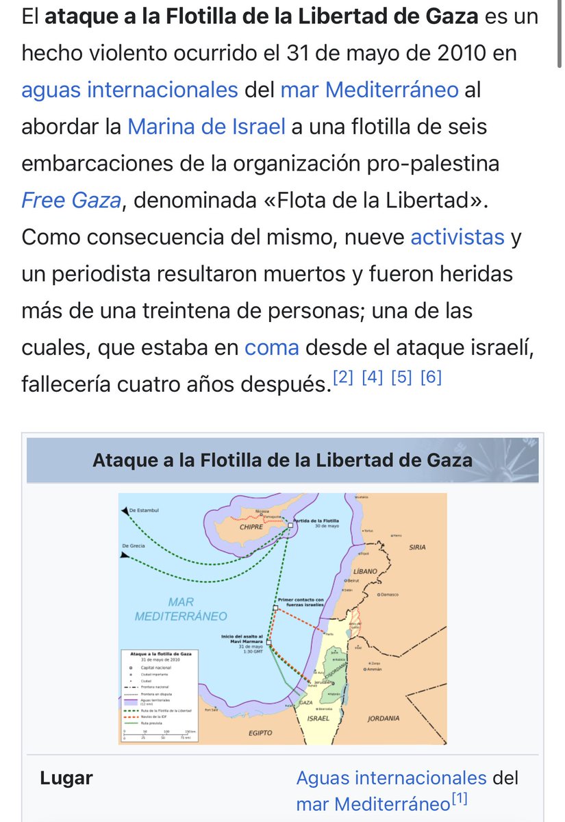 Poca gente se acordará pero no es la primera vez. Hace 15 años ( antes del 7 de octubre ) Israel as3sin0 a 10 personas en aguas “internacionales”. Pueden hacer cometer todos los crímenes de guerra sin ninguna repercusión