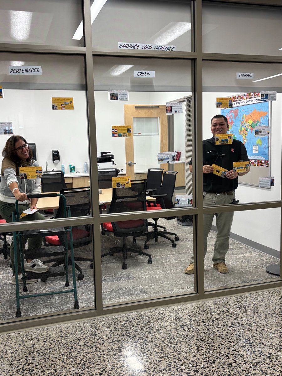 RocktownHS's tweet photo. Our amazing Liaisons working hard to promote our Hispanic Heritage! Hispanic Heritage Month is from September 15 to October 15. Be a part of the celebrations our liaisons have for the next two weeks! https://t.co/qFd8FT9et0
