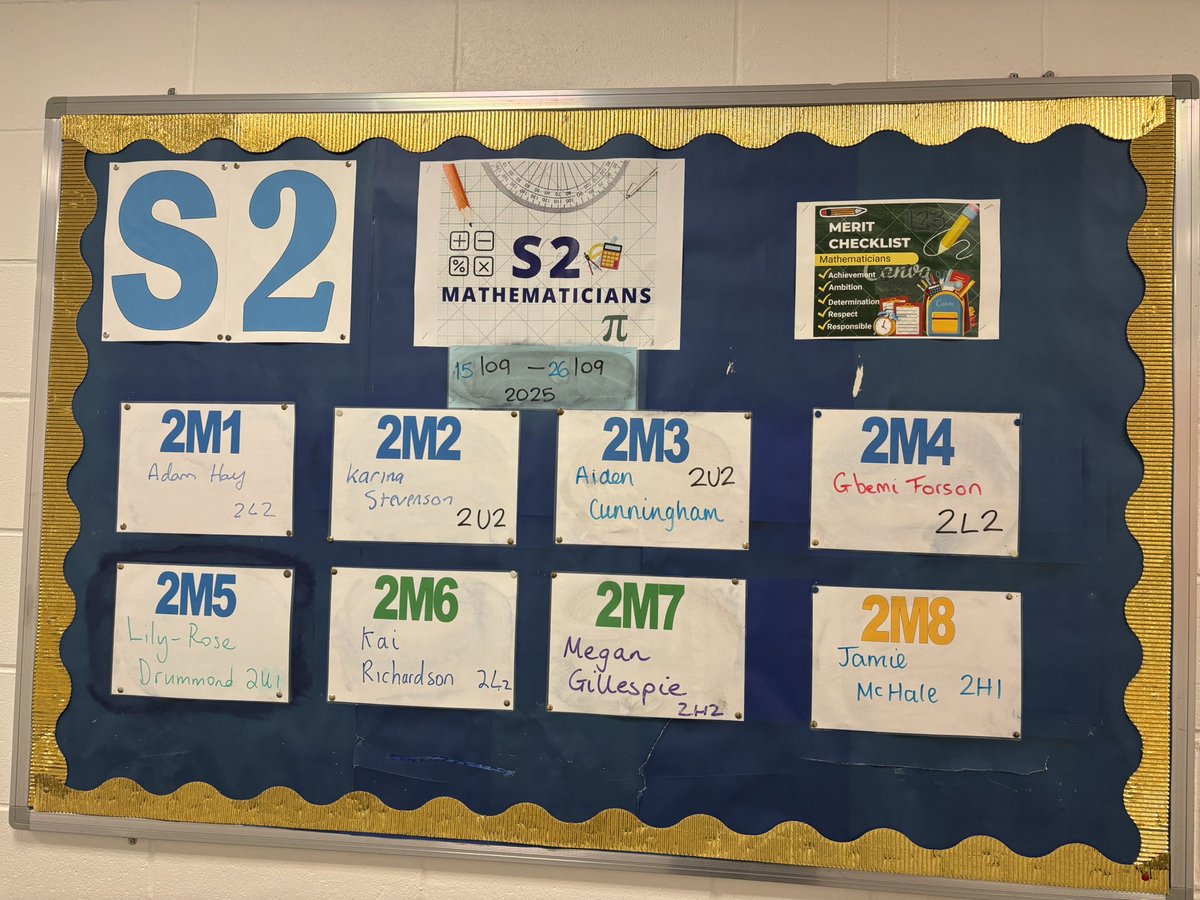 🌟S2 Mathematicians🌟 of 15/09/25 - 26/09/25
✖️➗➕➖🟰
#WeAreCalderglen
 <a href="/CglenHighSchool/">Calderglen High 🏳️‍🌈</a>