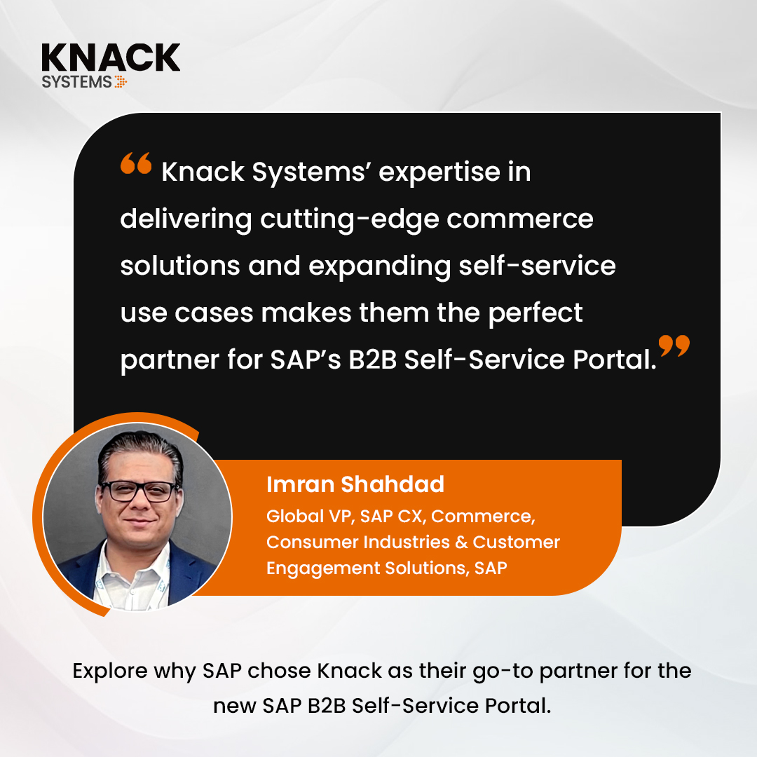 💡 SAP chose Knack Systems as the preferred partner for the new B2B Self-Service Portal!
⚡ Deploy in weeks, not months
 🌍 Proven SAP ERP success
 📌 Deep SAP CX expertise
👉 See how Knack powers SAP’s B2B Self-Service Portal: hubs.ly/Q03LHykK0