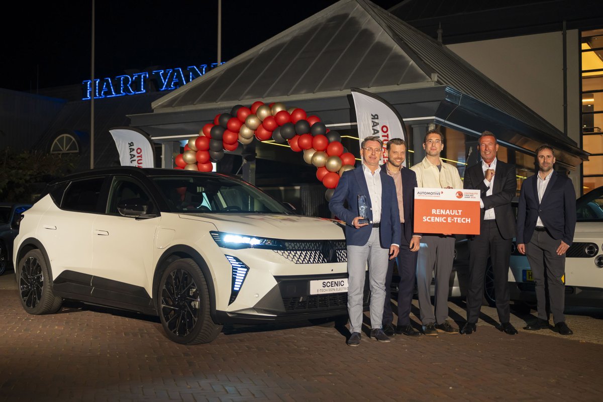 De 100% elektrische Renault Scenic E-Tech electric is uitgeroepen tot Zakenauto van het Jaar 2026 tijdens de AM Driving Business Awards!

👉 Bekijk onze voorraad: hubs.ly/Q03LJ0pK0

 #StamRenault #Stam