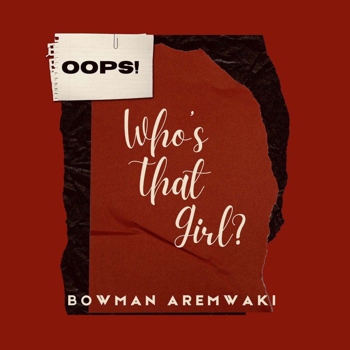 BowmanAremwaki's tweet photo. New Music Out This Friday, 03.10.2025!

OOPS! (WHO’S THAT GIRL?) - BOWMAN AREMWAKI 

Produced by @blxck_charm 
Mixed &amp; Mastered by @jaey_olara 
@pyongRecordz 

Pre-Save Here! 

https://t.co/oy01SInYpK

#BowmanAremwaki #oops #WhosThatGirl #Republish #TFN https://t.co/SV1NzLyTiD