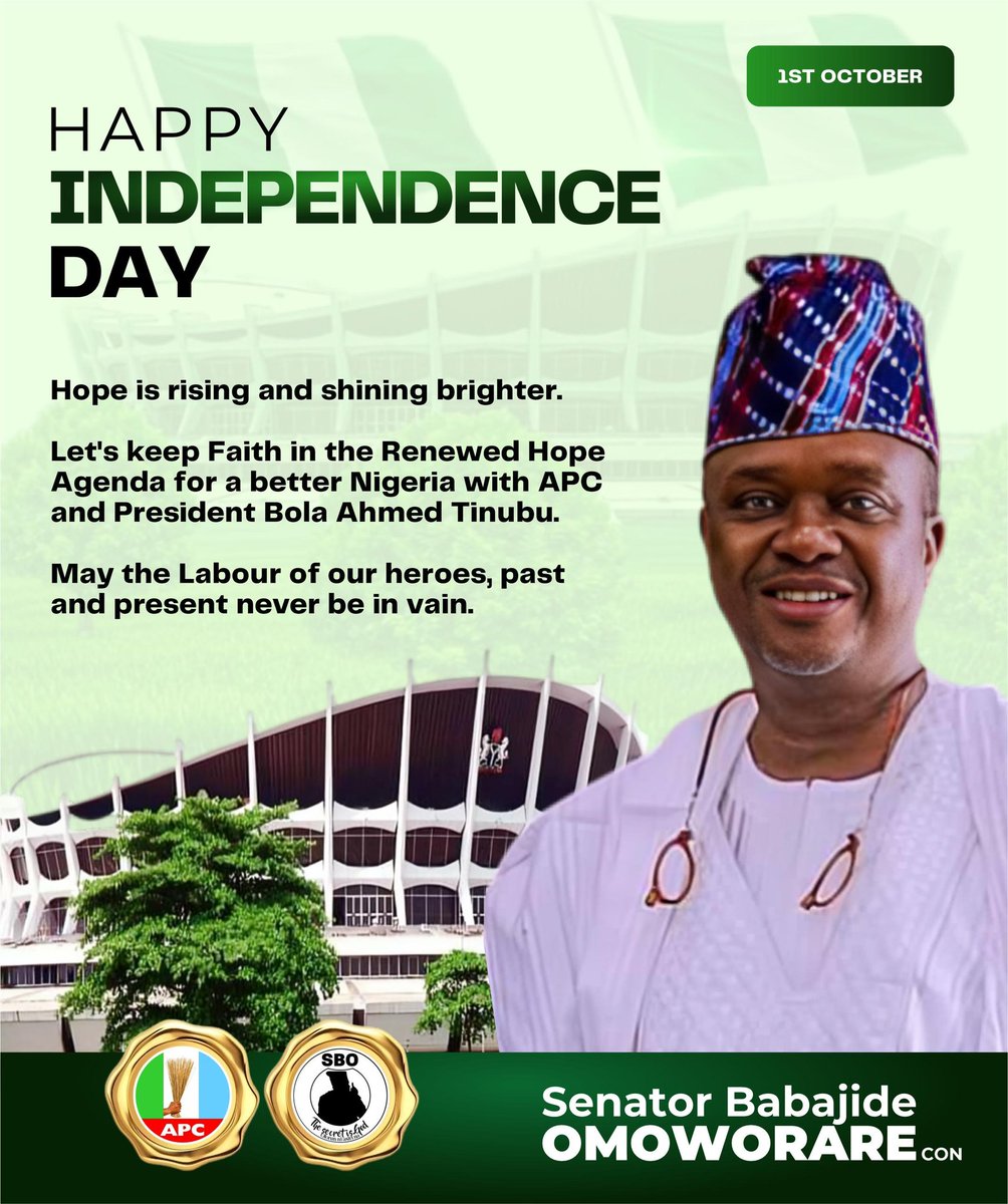 Senator Babajide Omoworare CON (@jideomoworare) on Twitter photo 