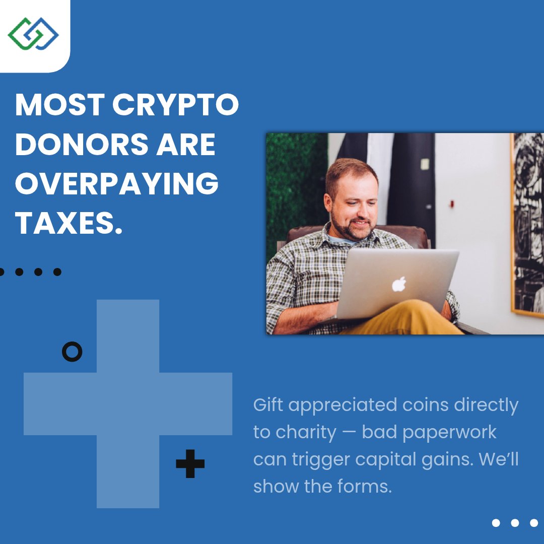 ChainwiseCPA's tweet image. Donating crypto?

 Give appreciated coins to charity and you may avoid gains tax — paperwork matters. 

Secure your spot for tax season. tinyurl.com/26x4n8py

#Chainwisecpa #cryptotax #cryptodonation #charity #taxseason