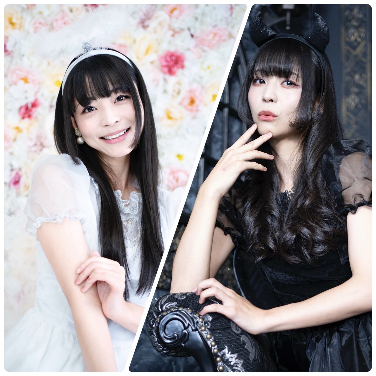 terashima_yufu's tweet image. 10/30(木)の20:00より、ハロウィンネットサイン会を開催なのです〜🎃
久しぶりのネットサイン会なのでグッズも気合が入っているのです✨
天使のゆっふぃーと悪魔のゆっふぃーどちらもお楽しみいただけるセットなのですよ👼👿BASEにてご予約受付中なのです〜💜
yuffy.thebase.in