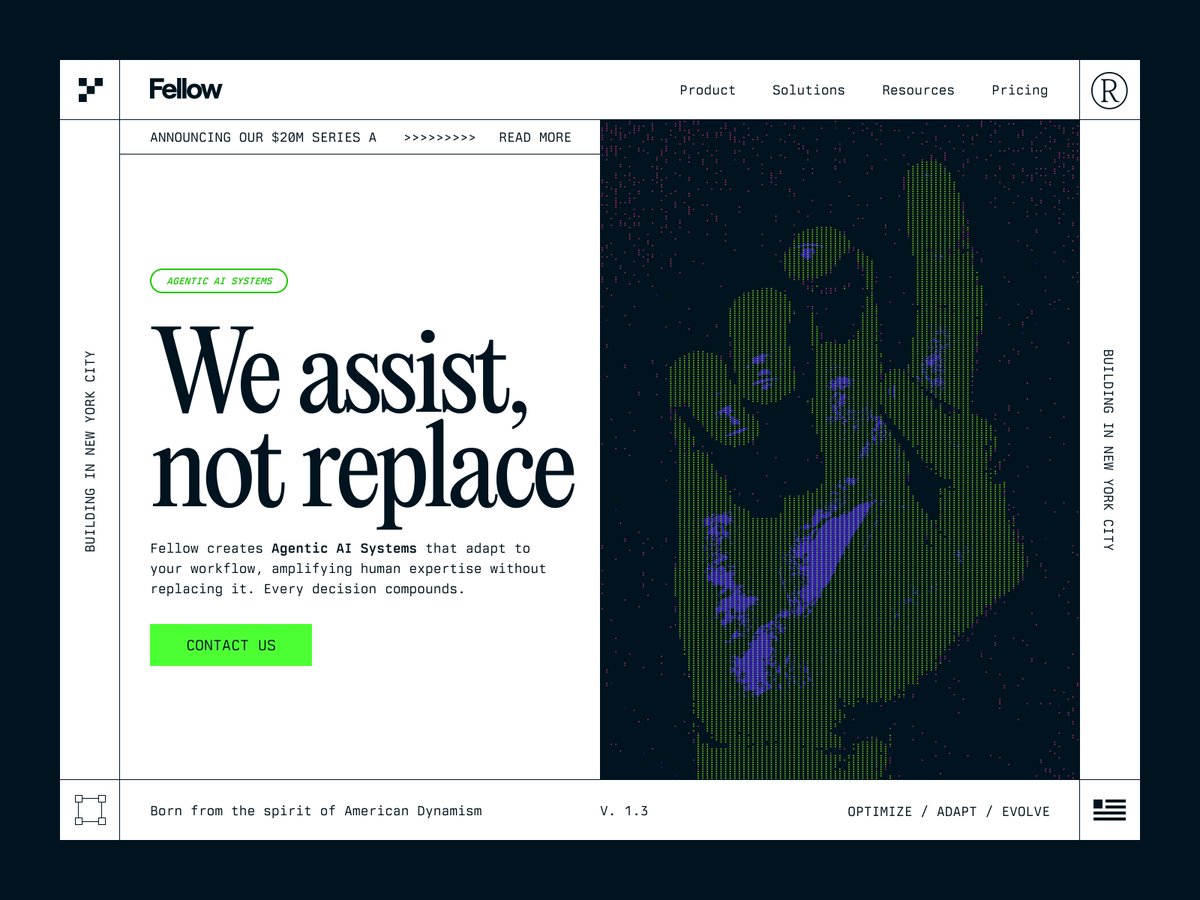 B2B AI website design in progress