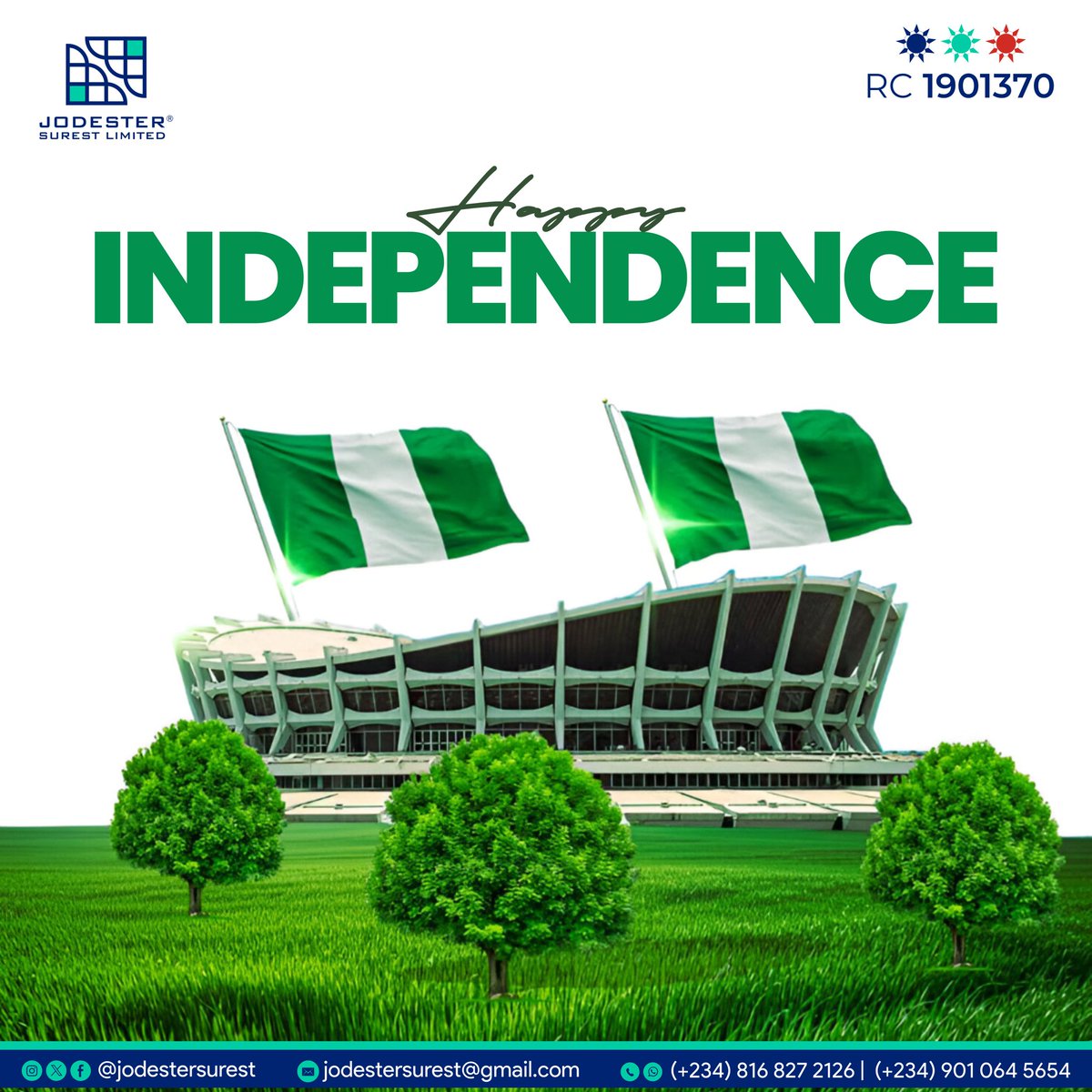 jodestersurest's tweet photo. Today, we celebrate not just freedom but the resilience, strength, and greatness within us as a people.
May this new chapter ignite unity, progress, and the courage to keep building the Nigeria of our dreams. 💚🤍💚 
#independenceday2025 #NigeriaAt65 https://t.co/Mm16bRSZQ9